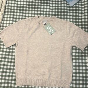 H&M short sleeved sweater